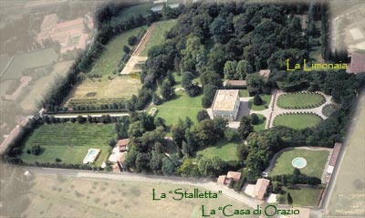 Foto aerea della villa